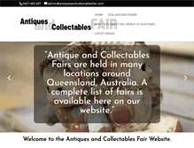 Tablet Screenshot of antiquesandcollectablesfair.com